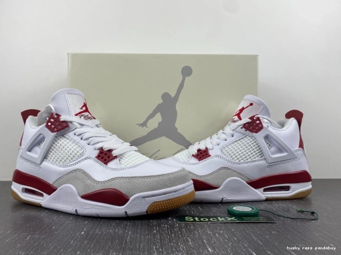 Rep Husky Jordan 4 Red SB Retro Pine DR5415-160 0818